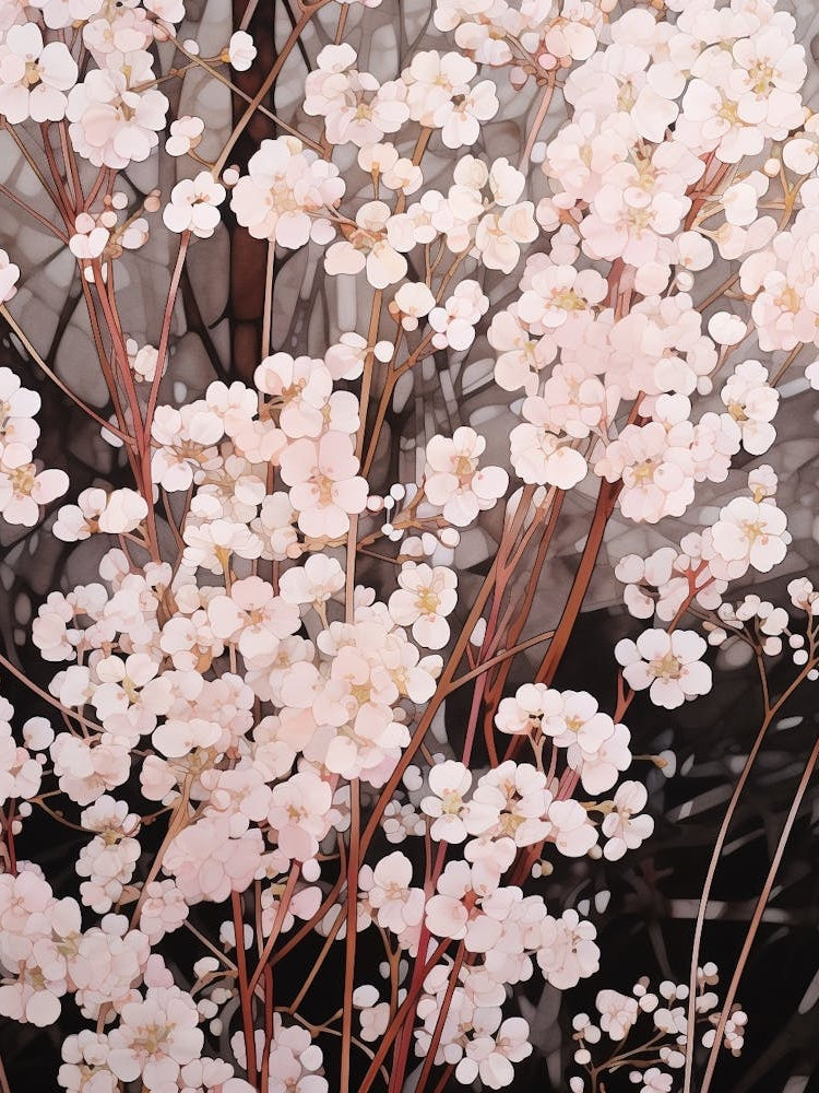 Flower Illustration Babys Breath 2