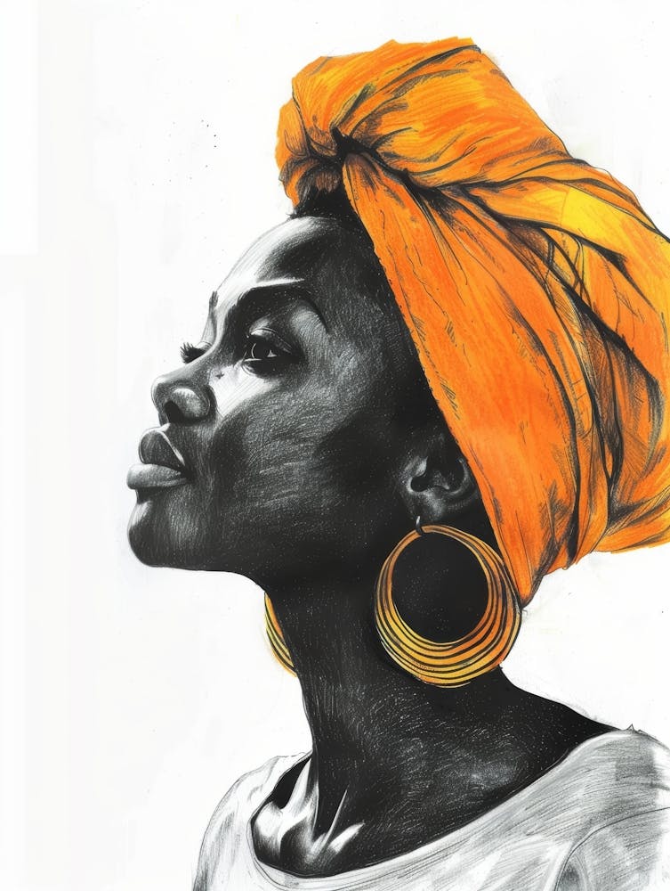 African Woman Canvas Print 6