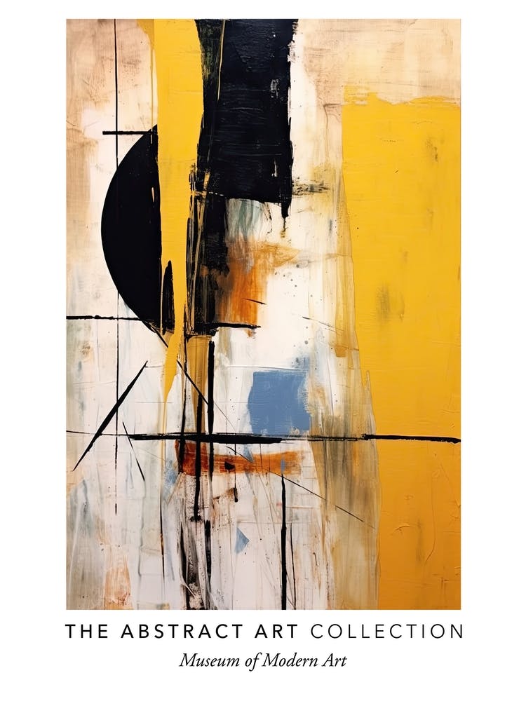 Colourful Abstract Painting 4 Exhibition Poster