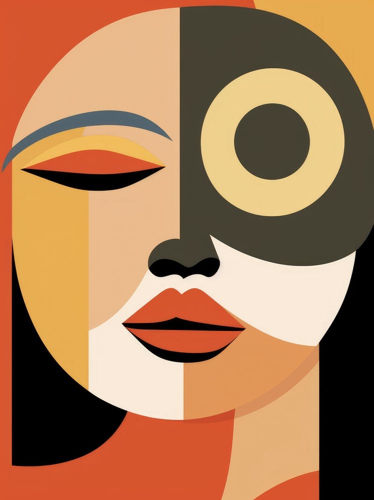 Abstract Woman'S Face 9