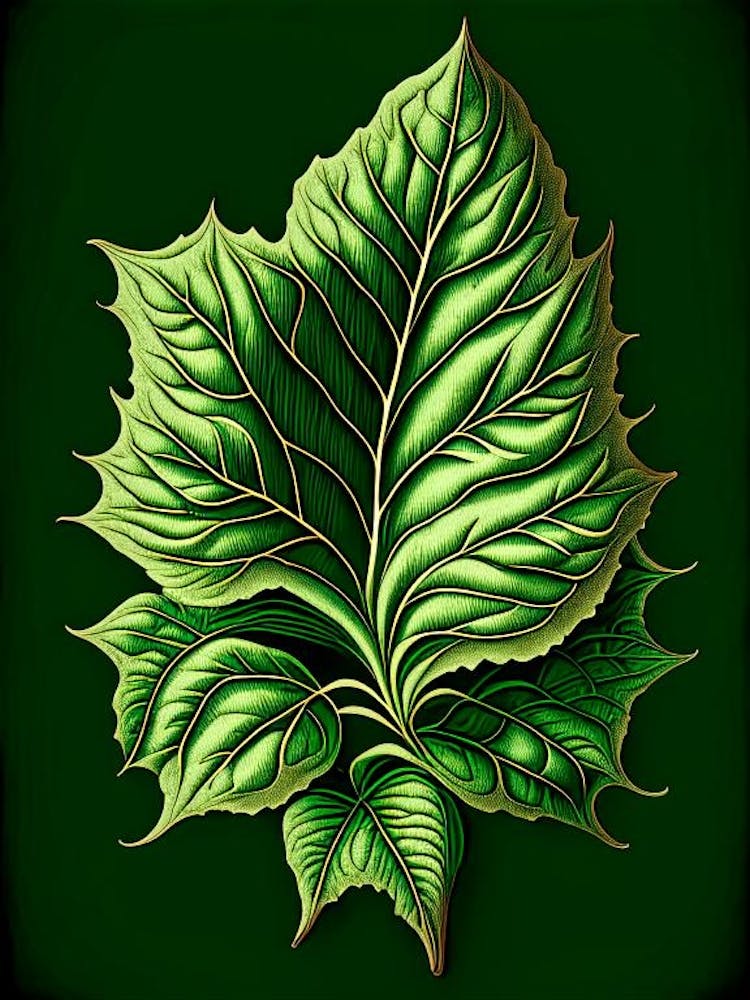 Basil Leaf Vintage Botanical 2