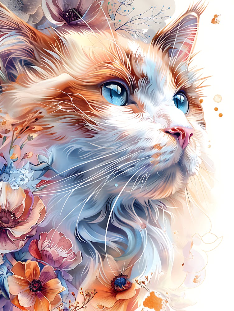 Cat With Blue Eyes 1