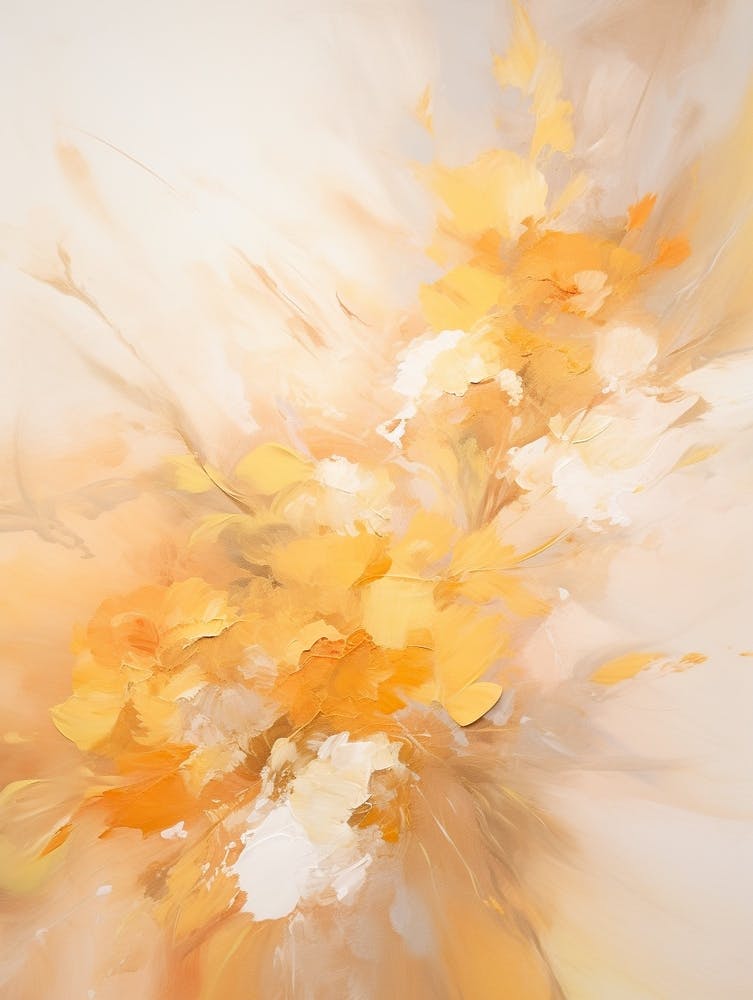 Autumn Gold Abstract Painting 2