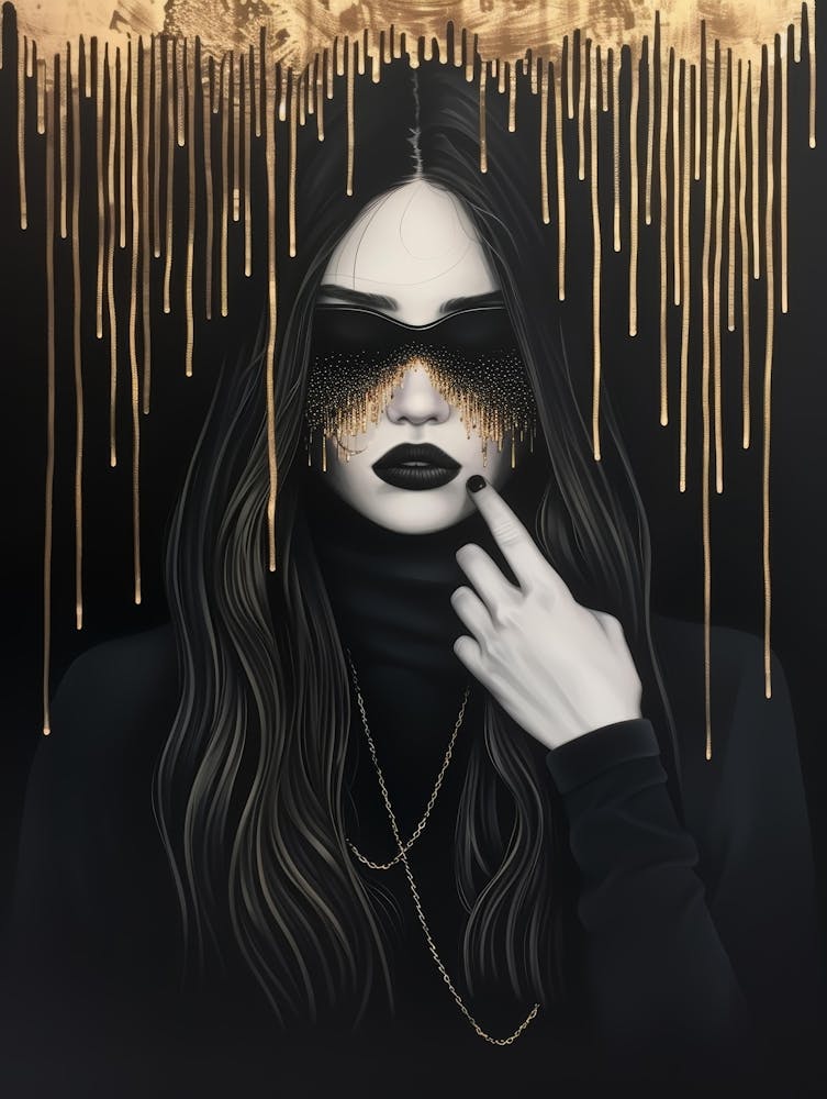 Gold Dripping Girl