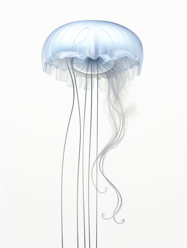 Comb Jellyfish Simple Illustration 8