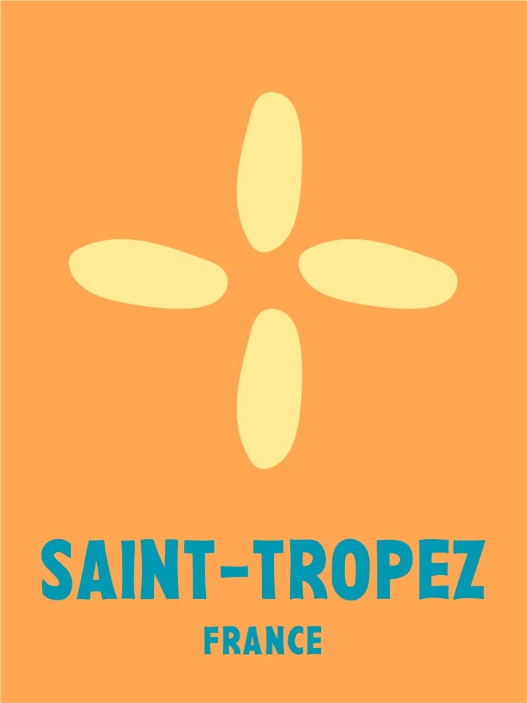 Saint Tropez, France, Graphic Style Poster 3