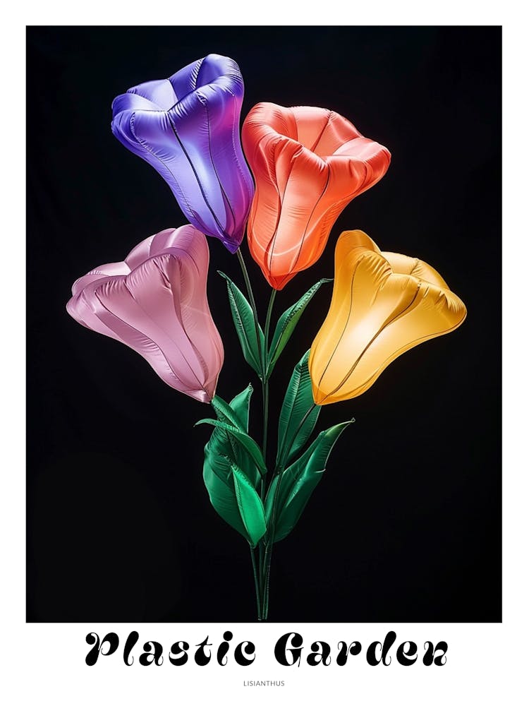 Helle Aufblasbare Blumen Poster Lisianthus 2