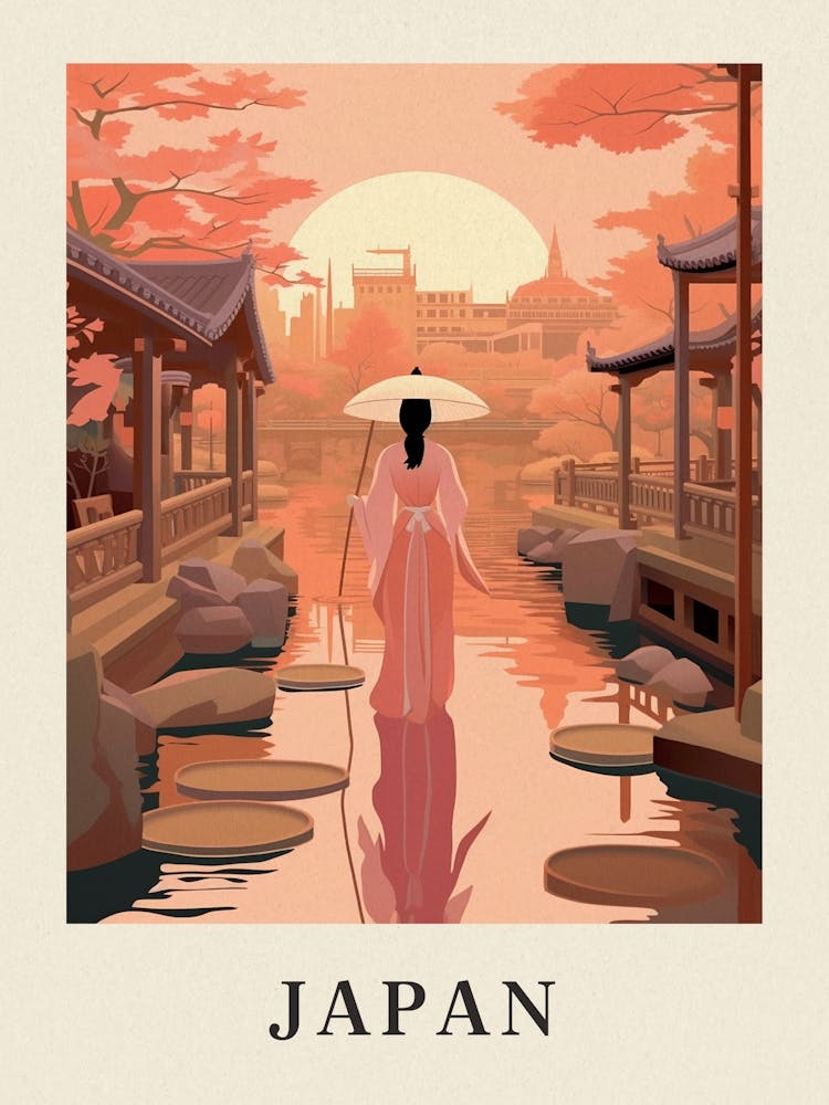 Vintage Travel Poster Japan 4