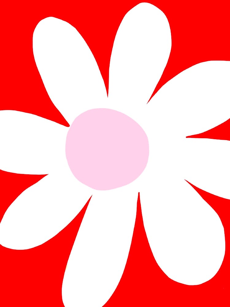 Red Big powerful flower