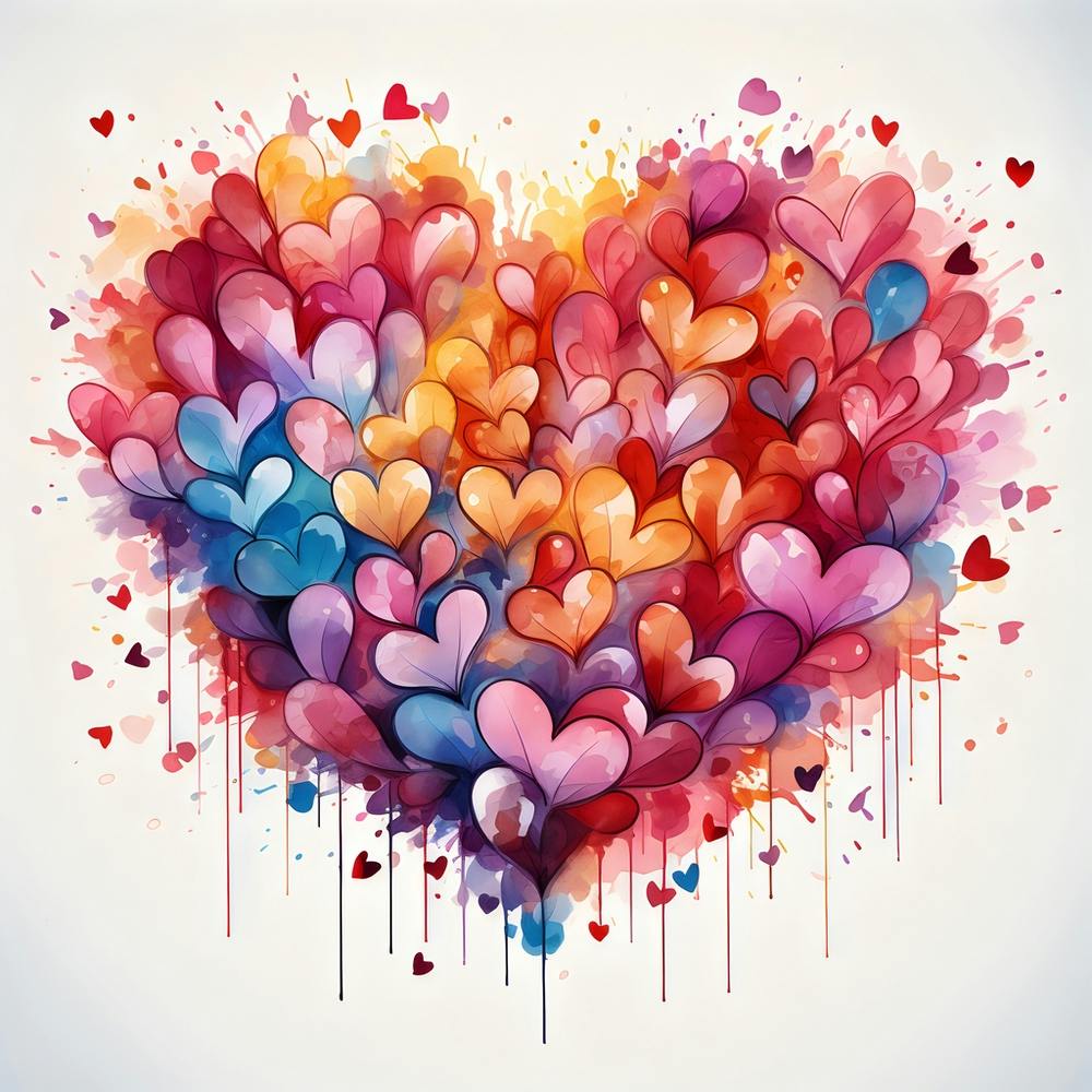 Watercolor Heart 1