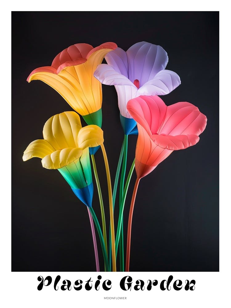 Bright Inflatable Flowers Poster Moonflower 3