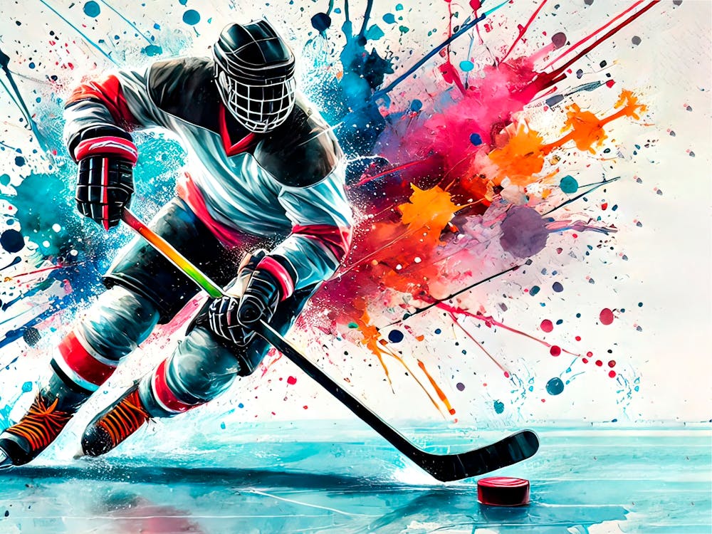 Hockey Player In Action 1