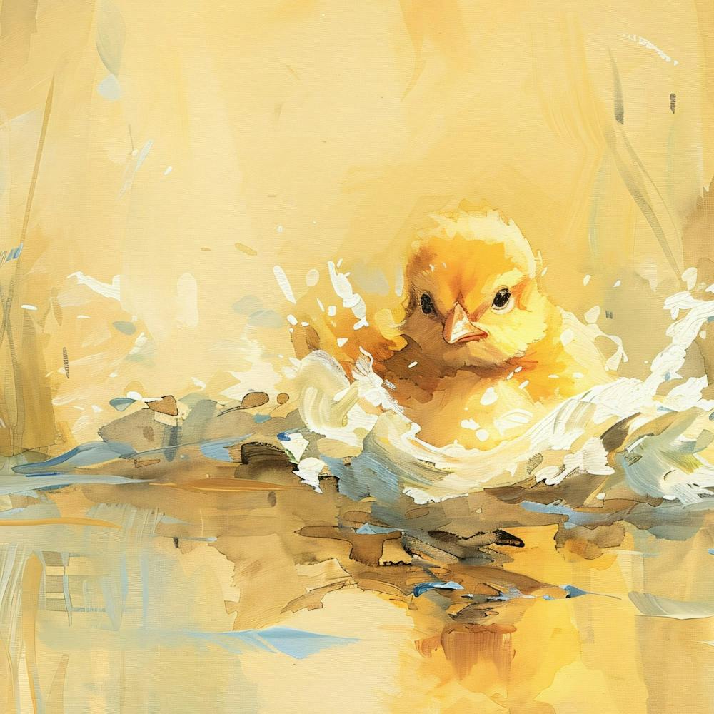 Chick In The Water