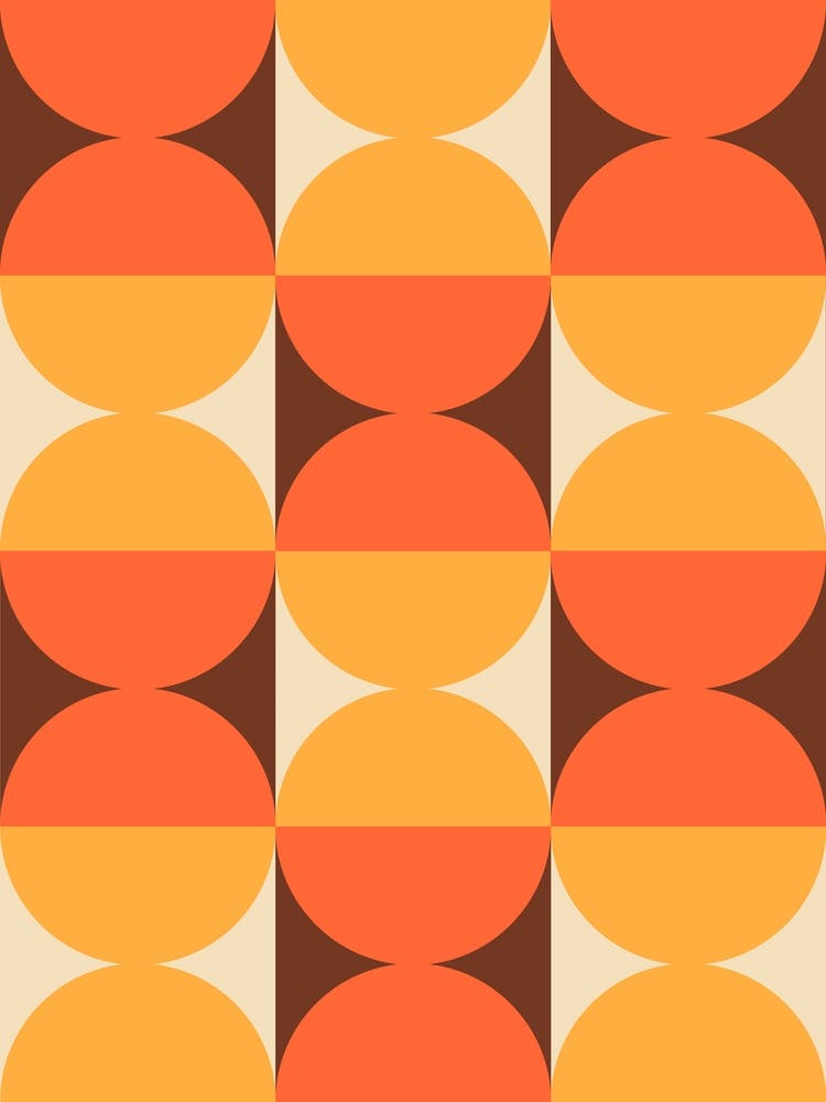 Mid Century Modern Geometric Abstract 4