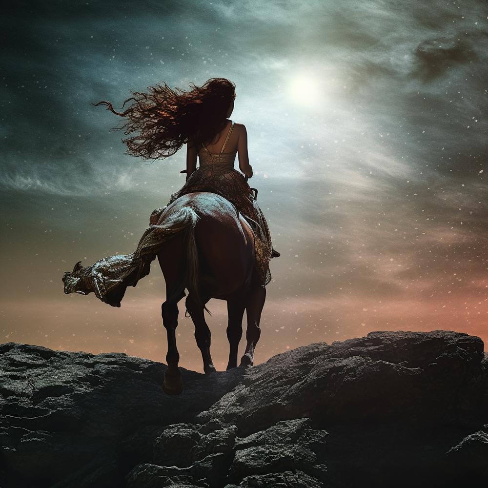 Woman On Horseback