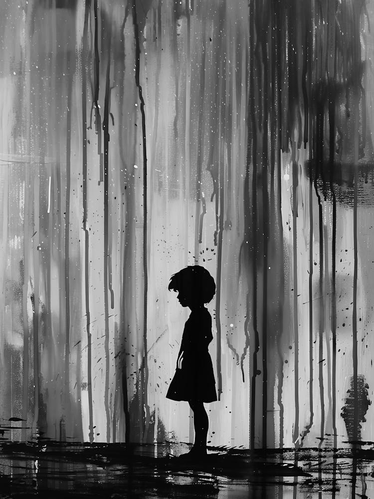 Fille Sous La Pluie 2