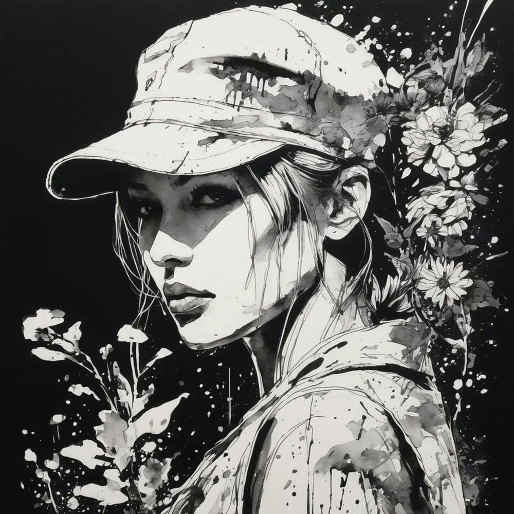 'The Girl With Flowers'