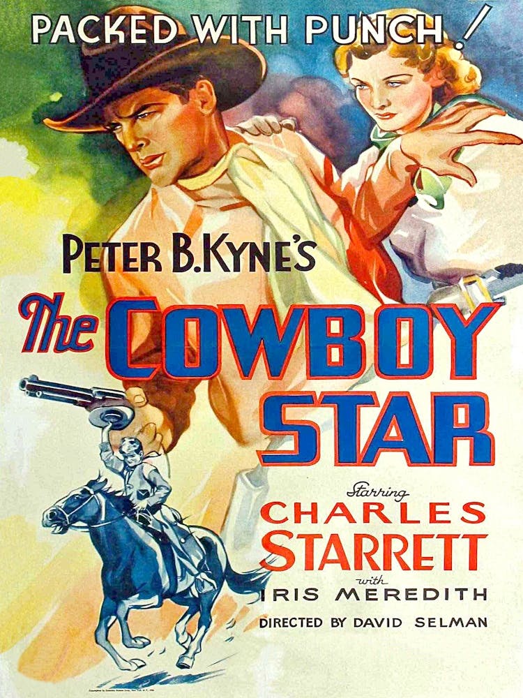 Movie Poster, Western, Cowboy Star