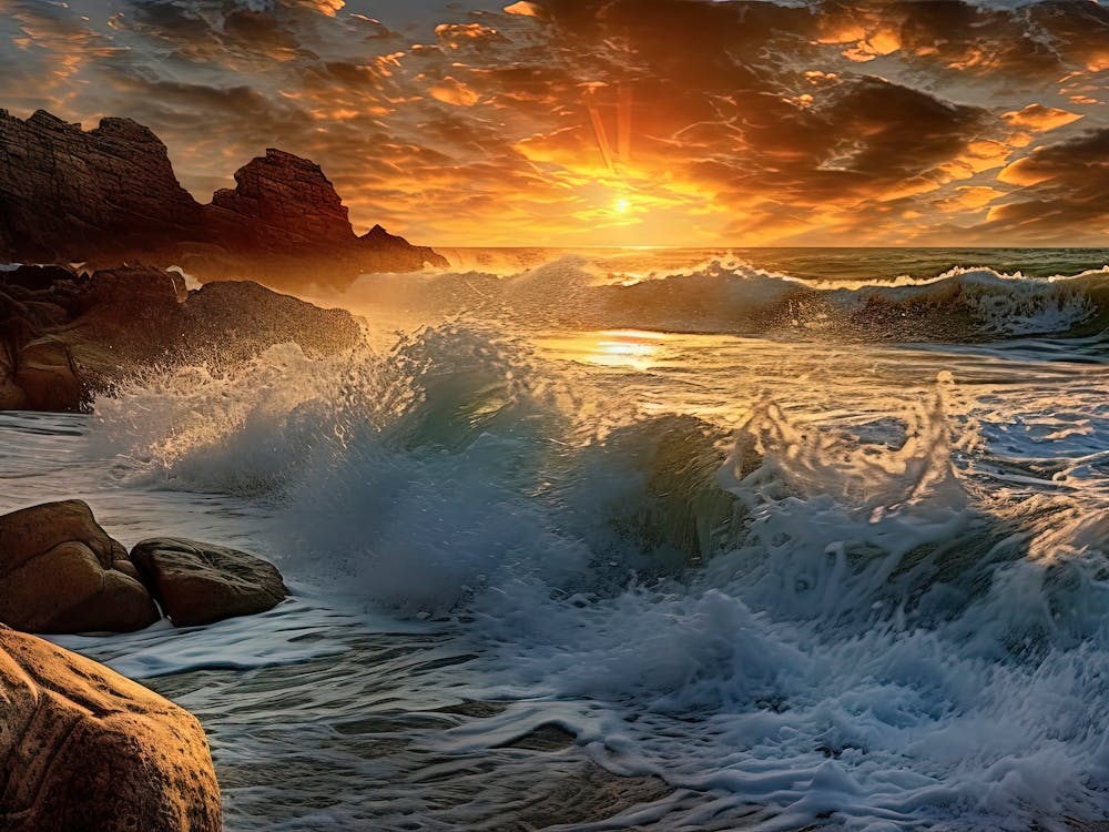 Coucher de Soleil à la Plage 4