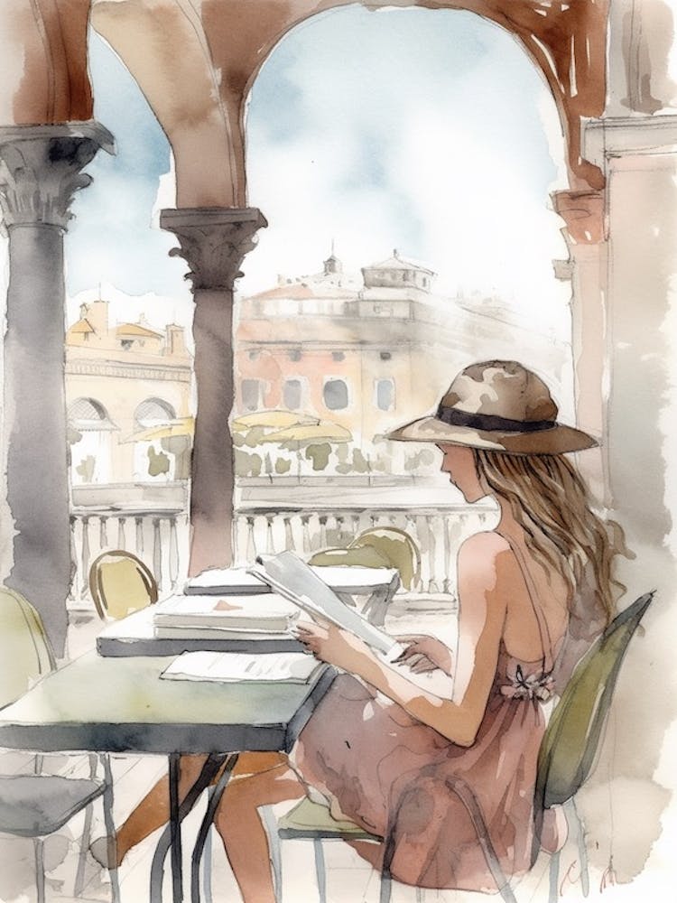 Reading In Venice