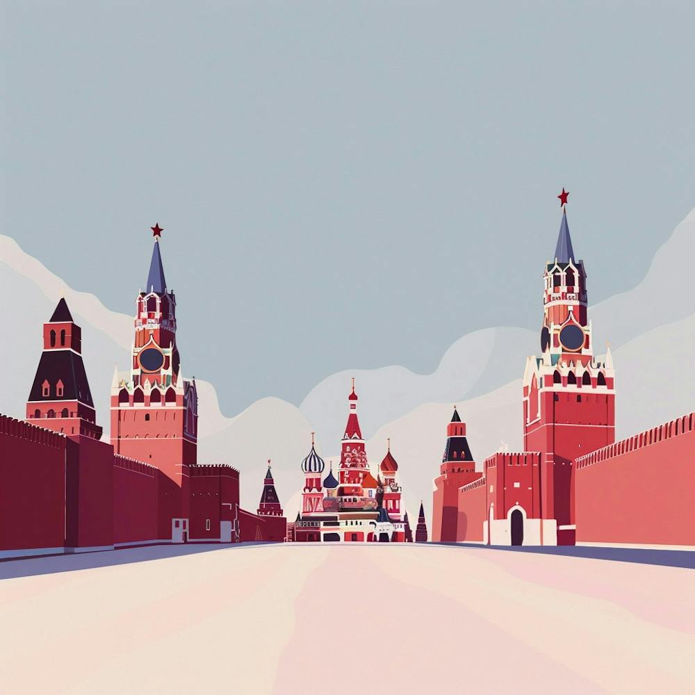 Place Rouge Kremlin De Moscou