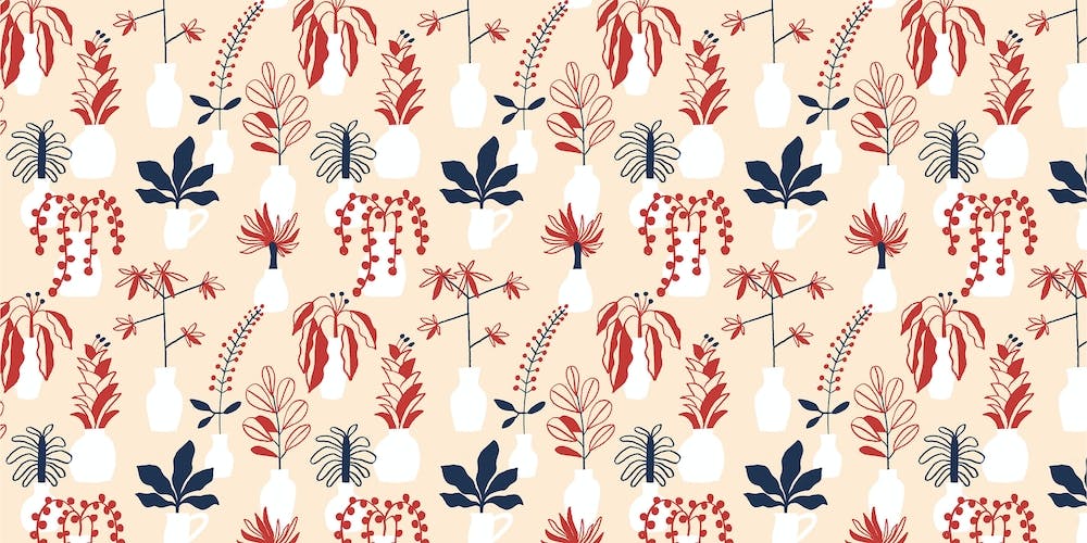 Indoor Garden Red And Blue