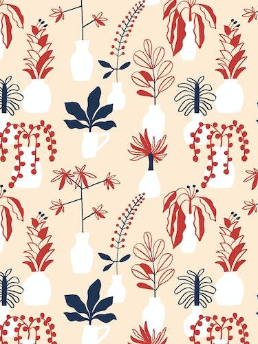 Indoor Garden Red And Blue