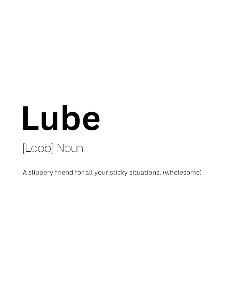 Lube Definition Meaning