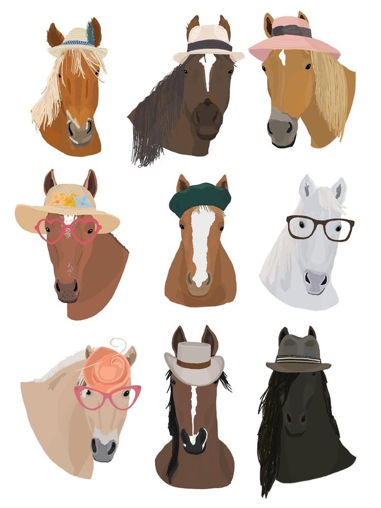 Horses In Hats