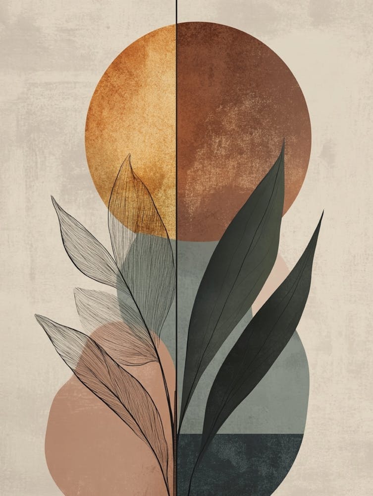 Abstract Leaves Canvas Print 9