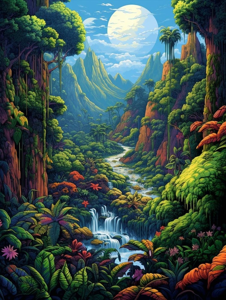 Atlantic Forest Pixel Art 1