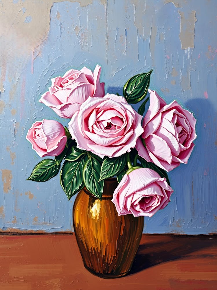 Rosa Rosen in einer Vase