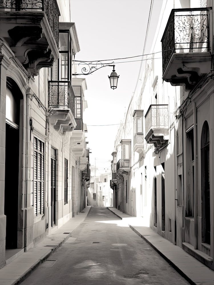 Valletta, Malta, Black And White Photography 4