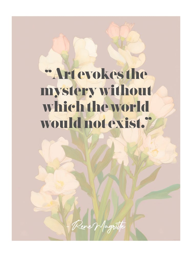 Artist Quote Rene Magritte