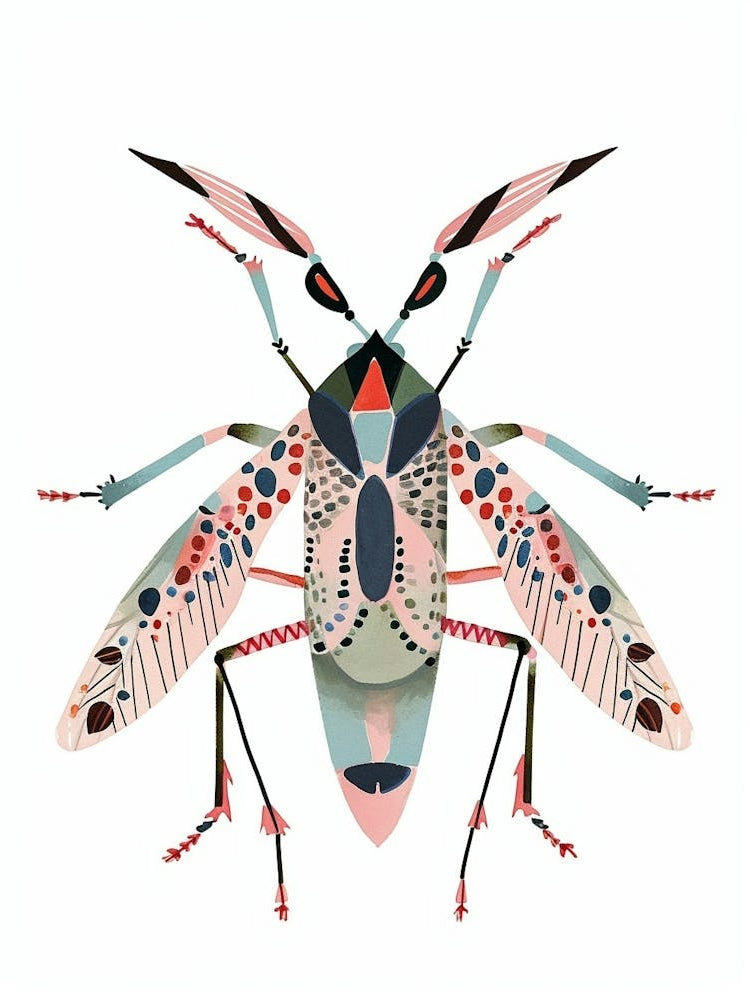 Colourful Insect 3 Illustration