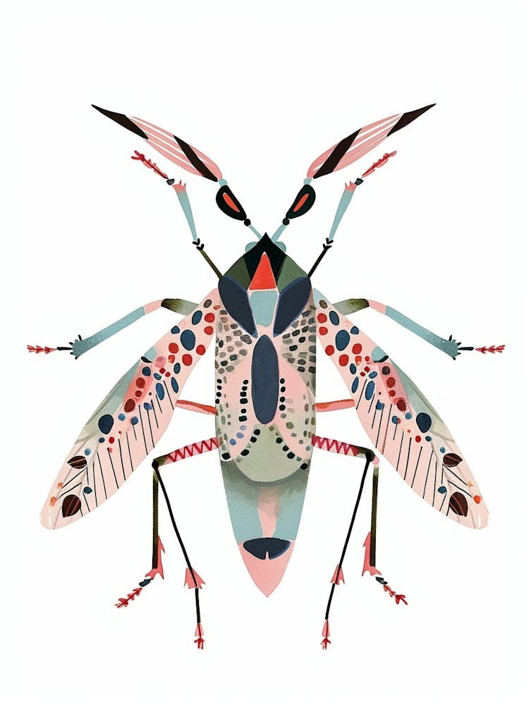Colourful Insect 3 Illustration