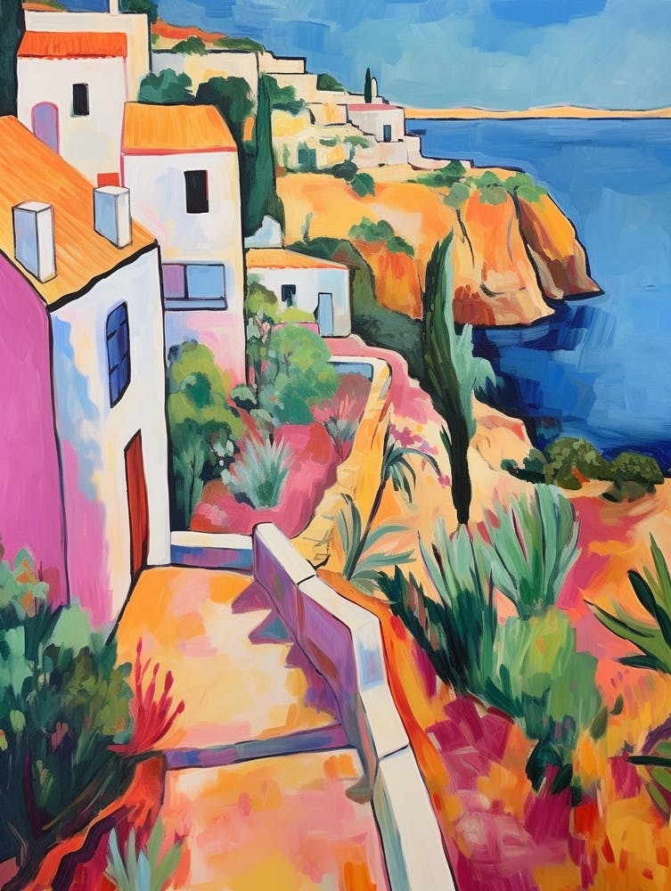 Algarve Portugal 3 Fauvist Painting