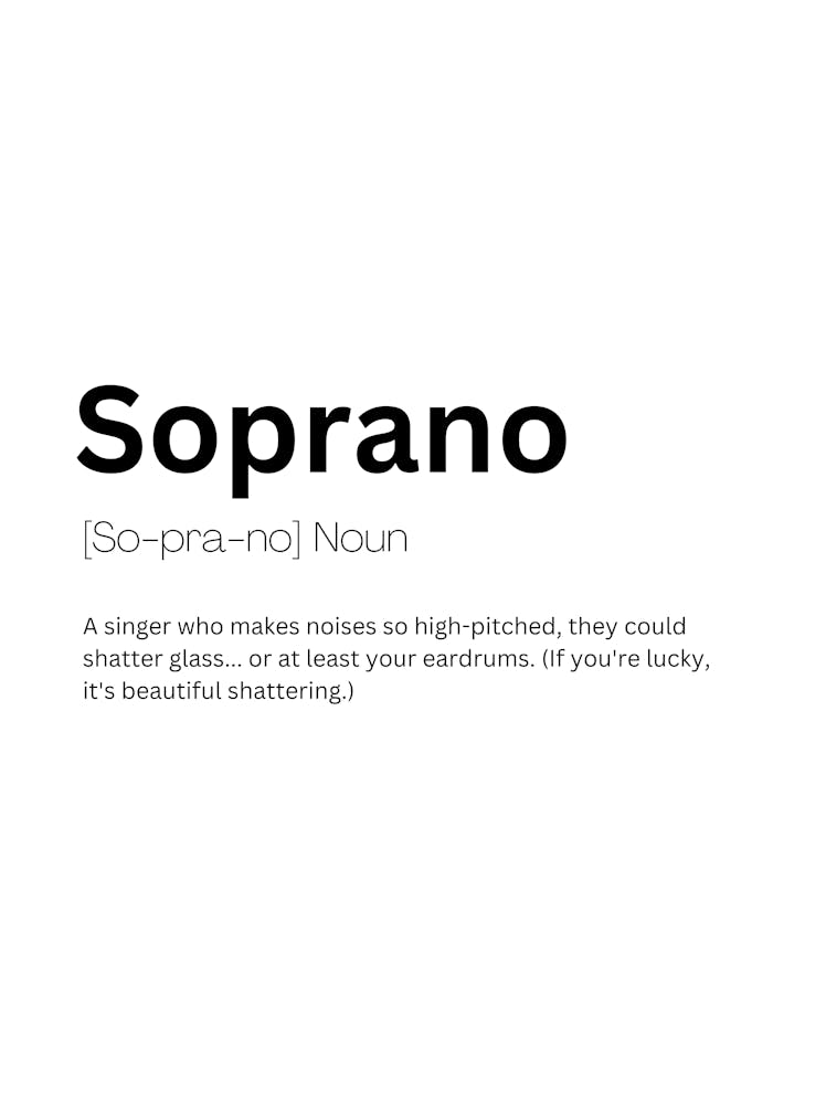 Soprano Definition Meaning