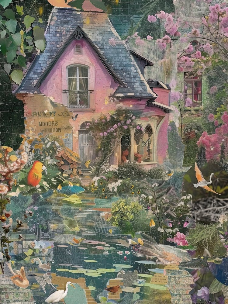 Pond Monet Fairies Scrapbook Collage 6