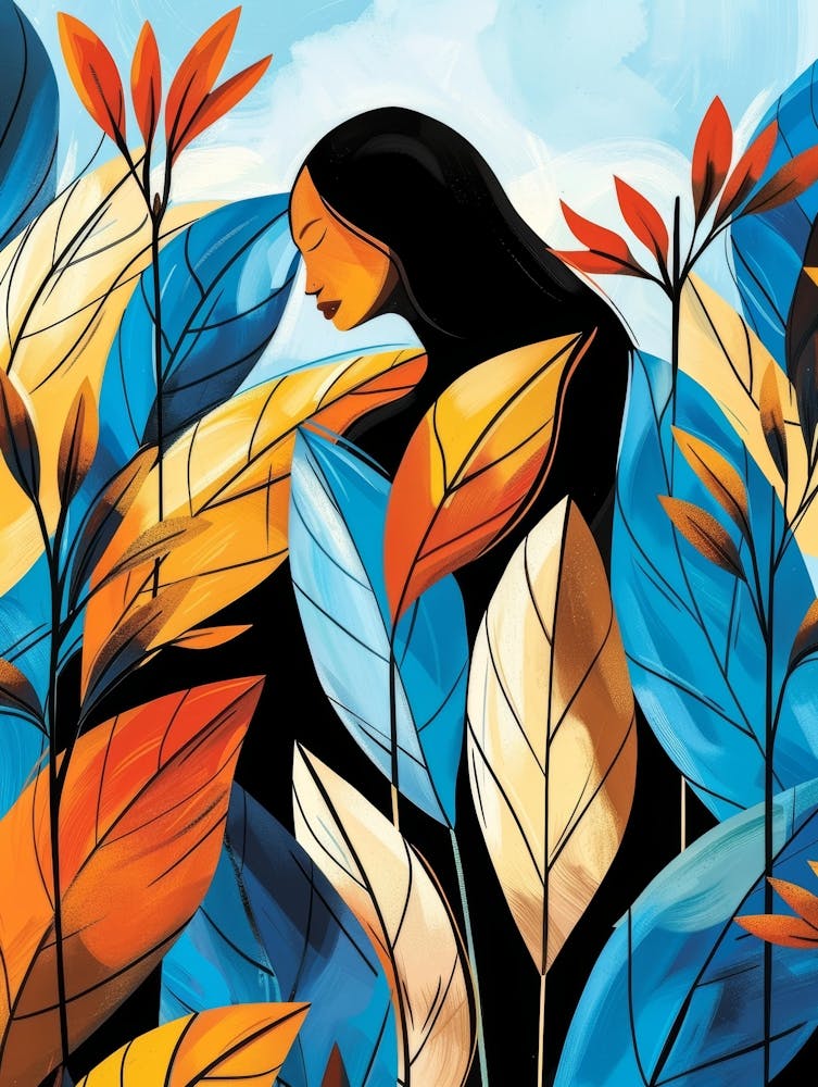 Woman In The Forest 1