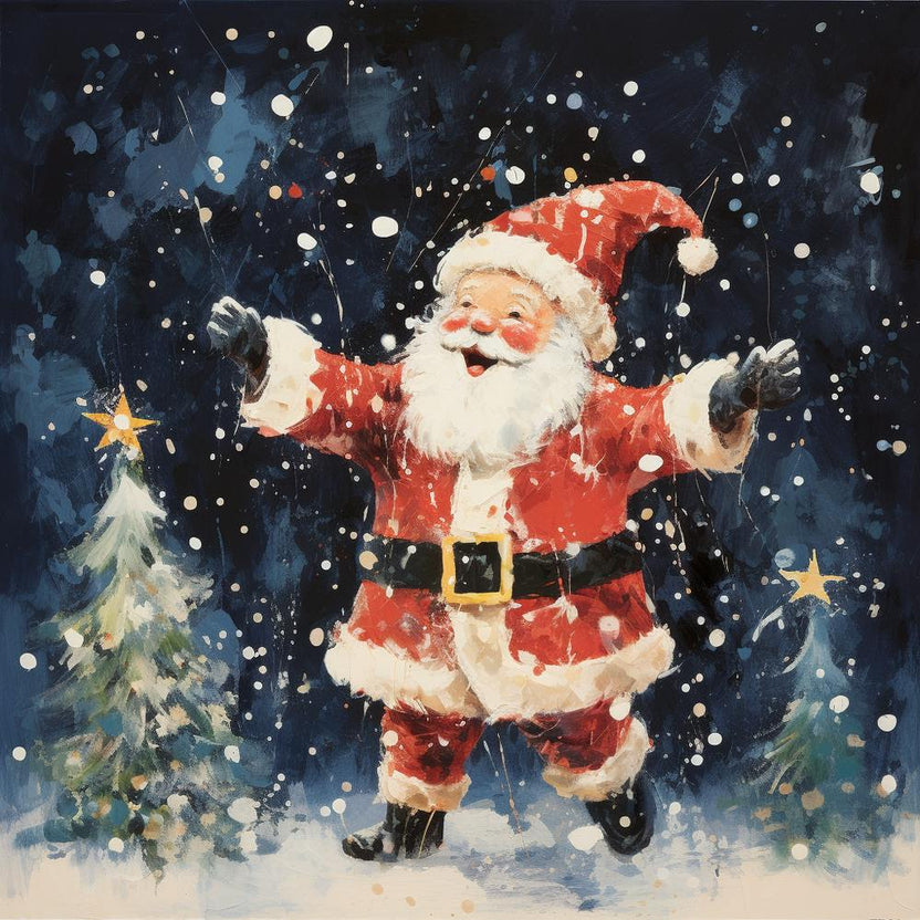 Santa Claus In The Snow