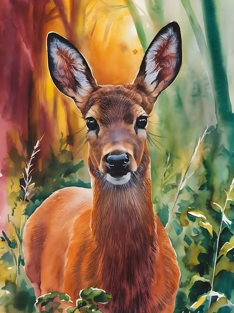 Hirsch Im Wald 1