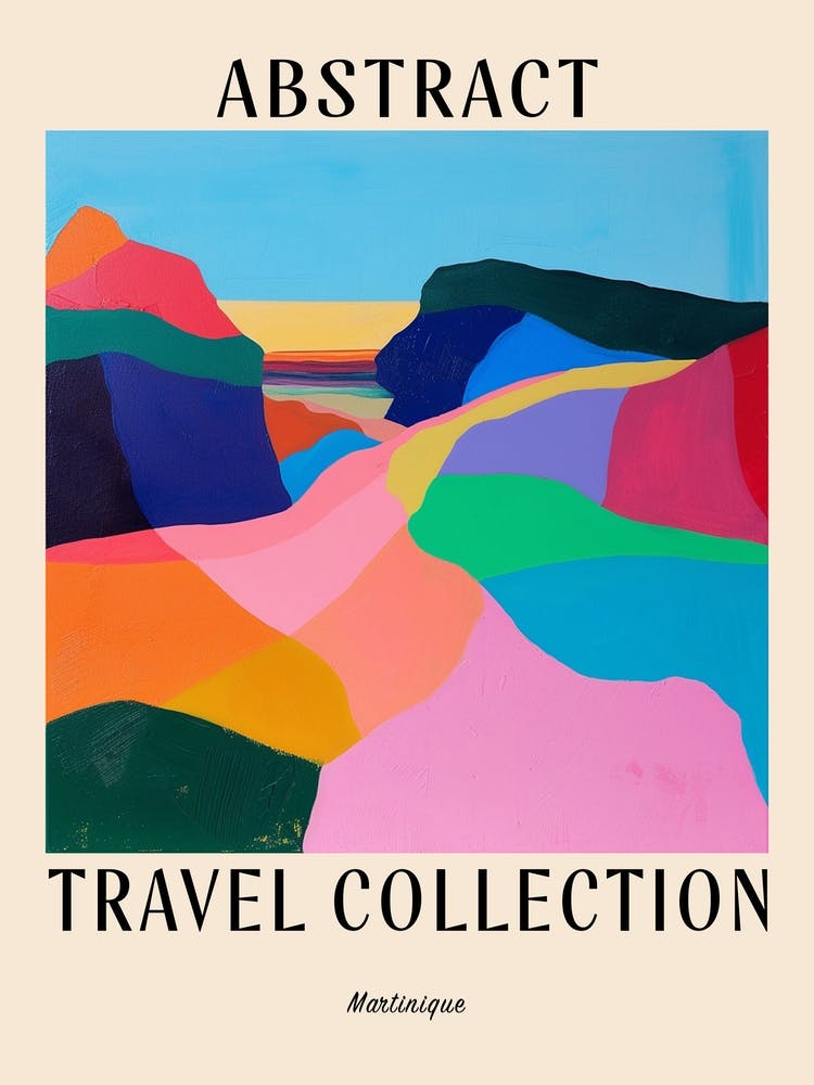 Abstract Travel Collection Poster Martinique 3