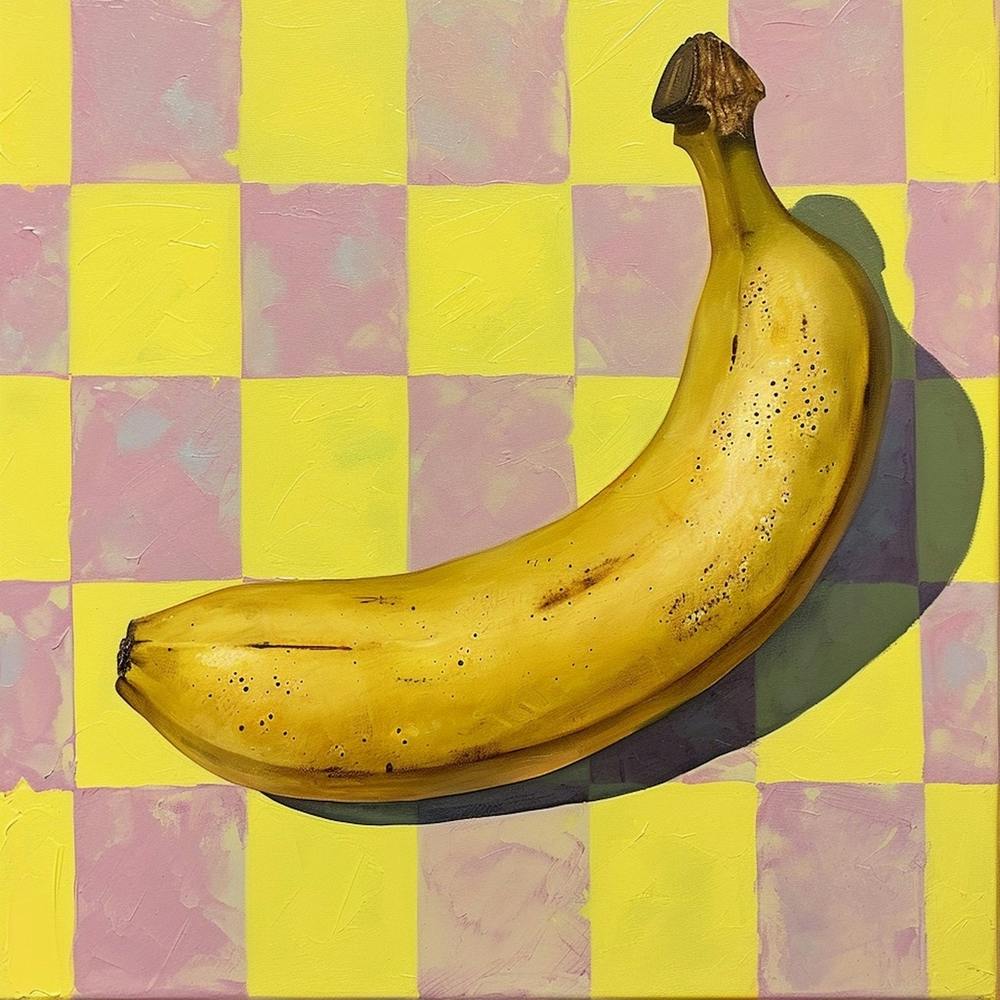 Banana Yellow Checkerboard 2