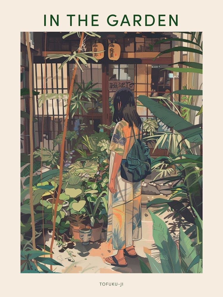 In The Garden Poster Tofuku Ji Japan 3
