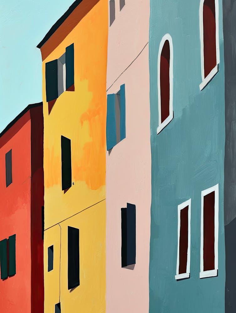 Amalfi Artistry: Houses Along the Amalfi Coast, Italy