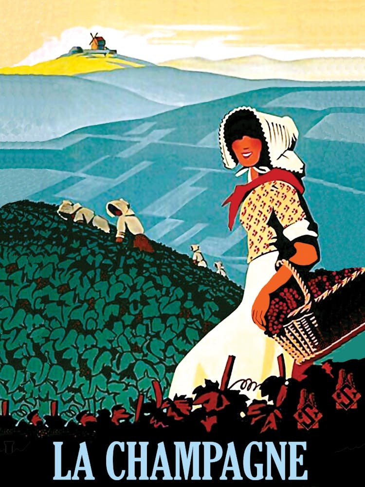 Champagne, Women In Vineyard