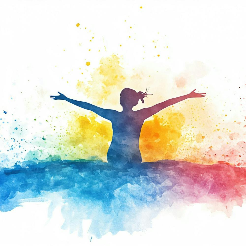 Woman With Arms Outstretched