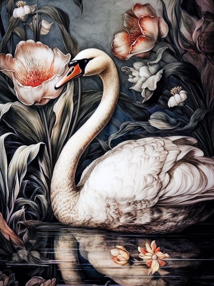 Swan In Water animal