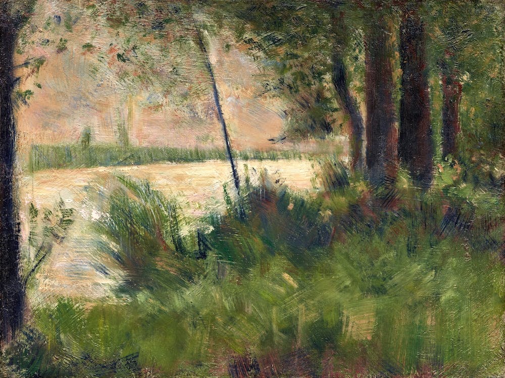 Grassy Riverbank, Georges Seurat